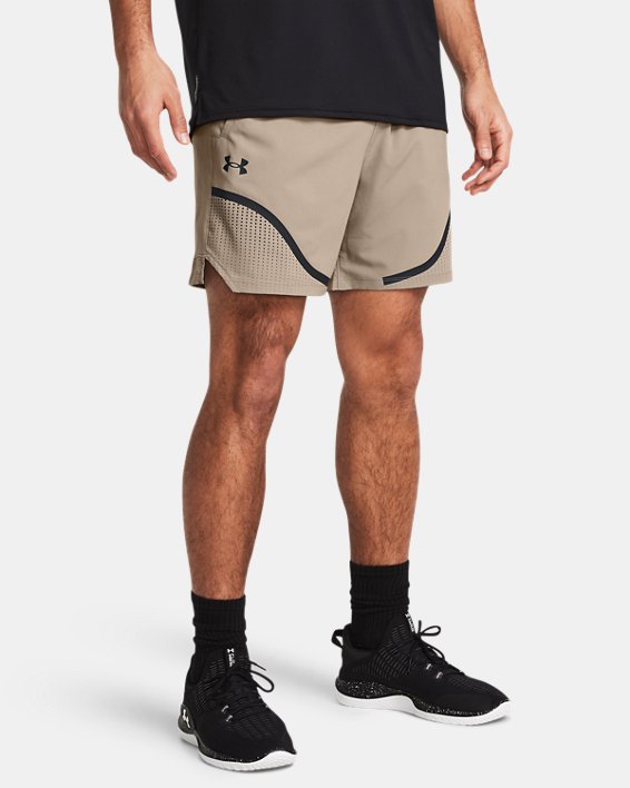 Men's UA Vanish Woven 6" Graphic Shorts in Brown image number 0